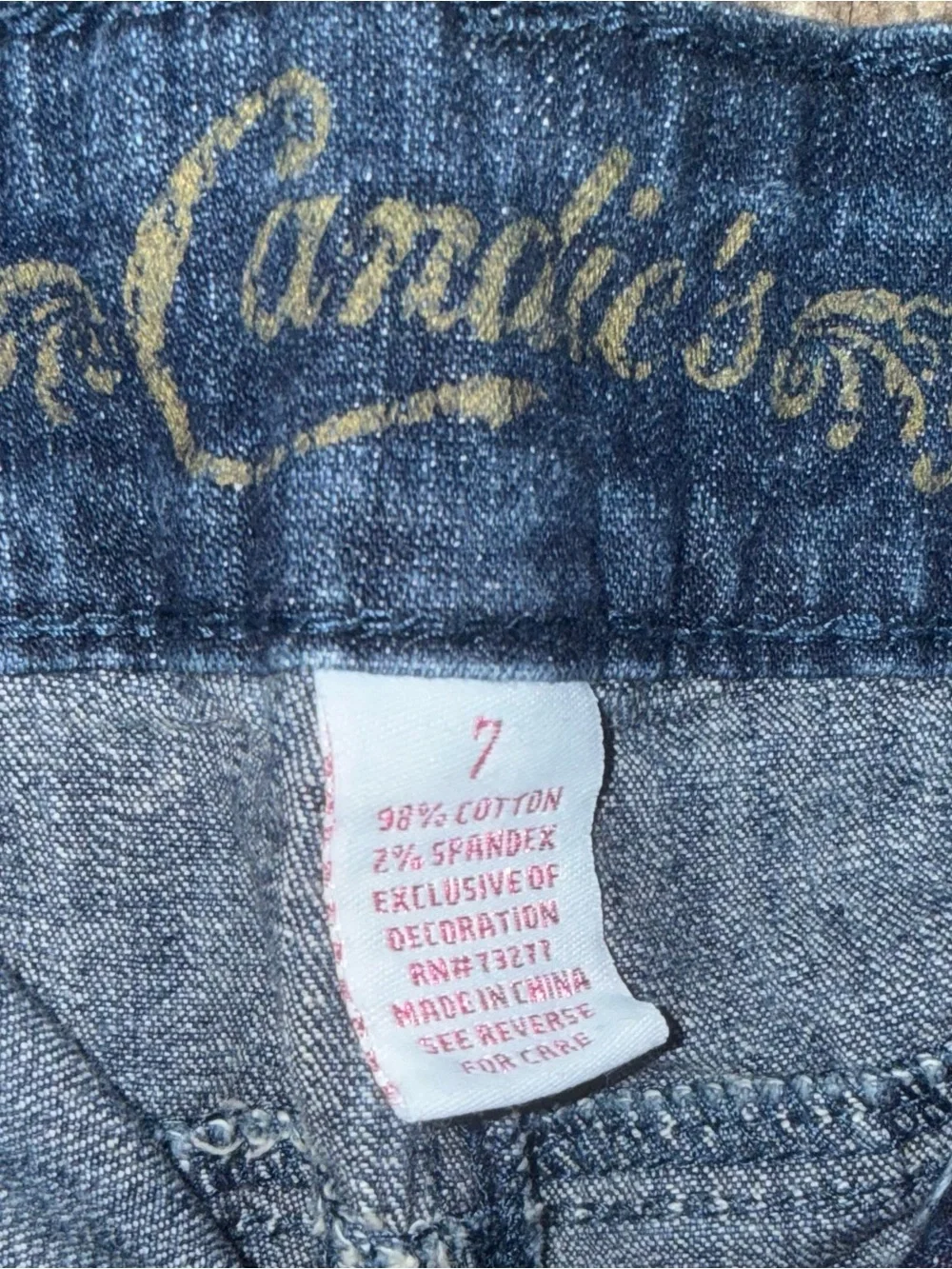 Candie’s Distressed Denim Shorts